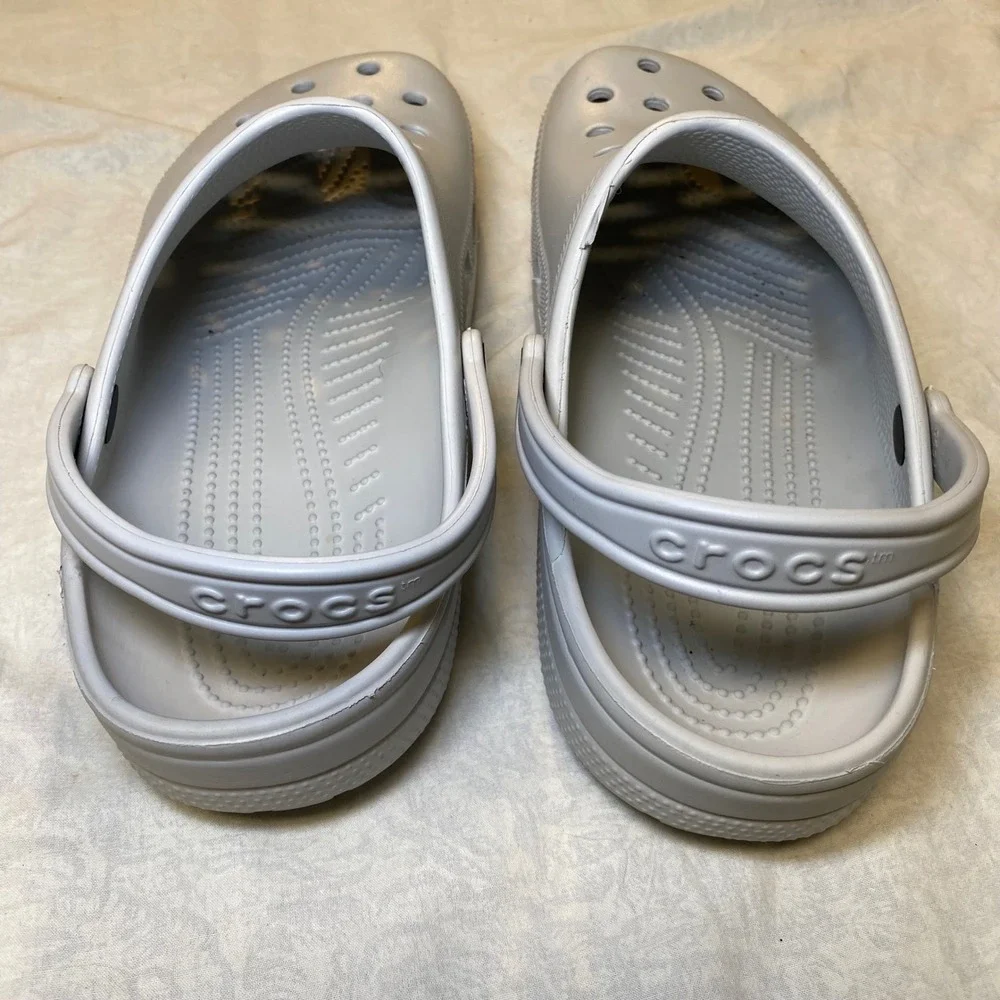 Crocs Classic Clog Light Gray Men's 12 Women's 14 Comfort Casual Shoes